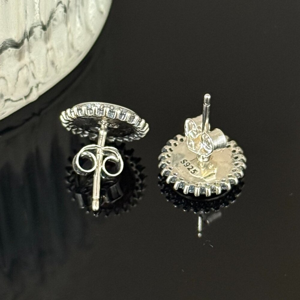 Grand Canyon View of a Lifetime Bling Earrings S925 Sterling Silver Handmade Ear - Picture 3 of 4